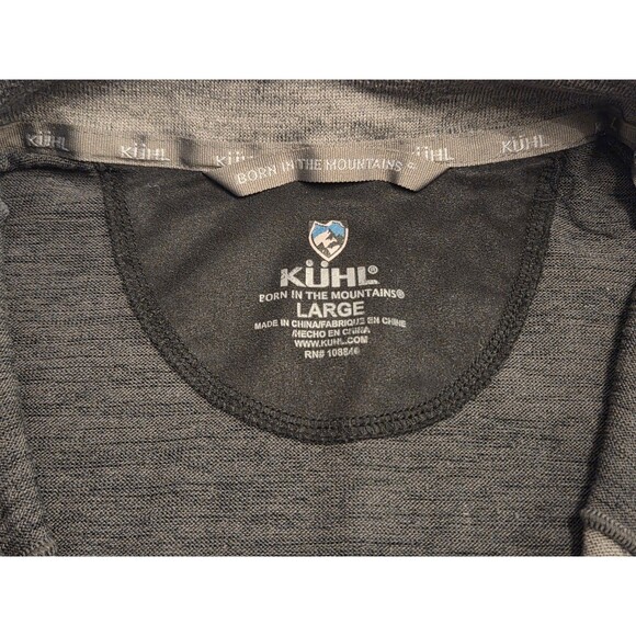 Kuhl Ryzer 1/4 Zip Pullover Mens Large Gray Performance Sweater Stretch Outdoor - Picture 6 of 11